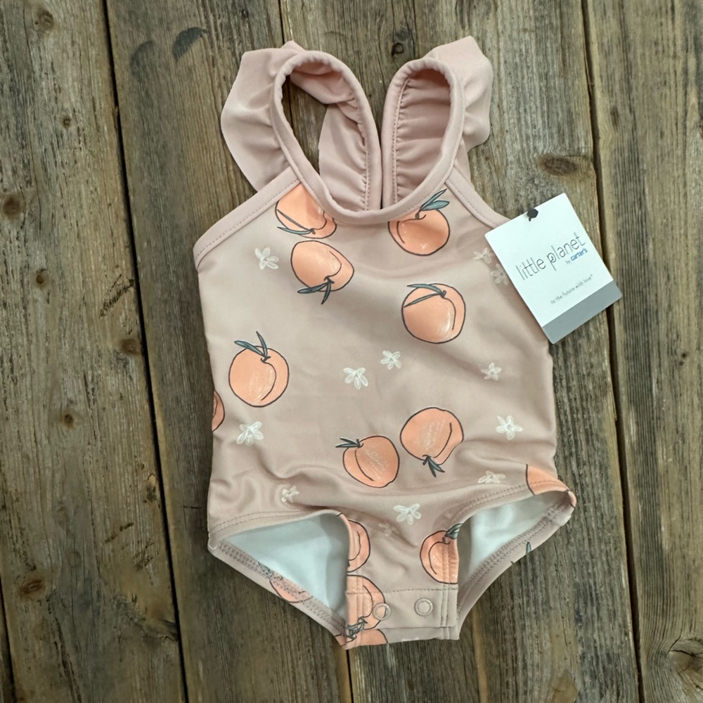 Baby Girls’ Little Planet by Carters Peach Swimsuit